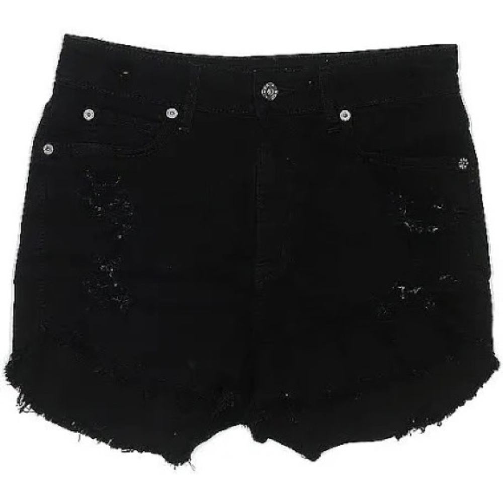 Black CARMAR Denim High Waisted Shorts